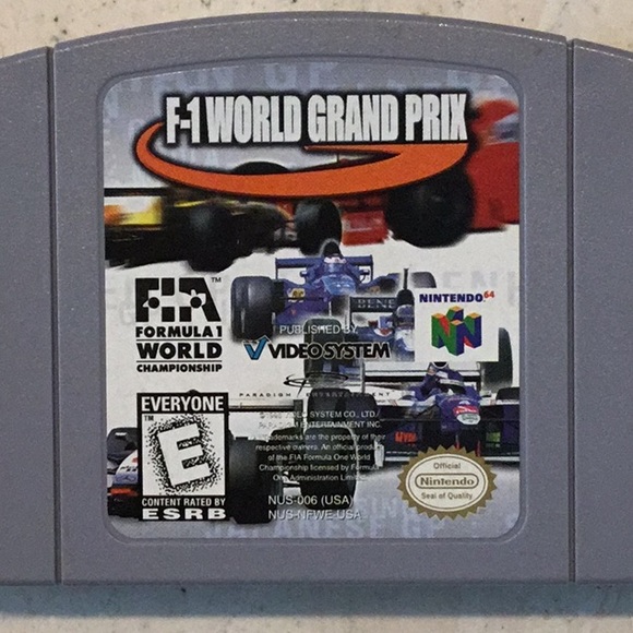 F-1 World Grand Prix Nintendo 64 Game N64 Car Race Cars Racing Formula One - Picture 2 of 9